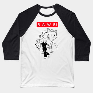 cat Japanese art- karate edition - roar [rawr] Baseball T-Shirt